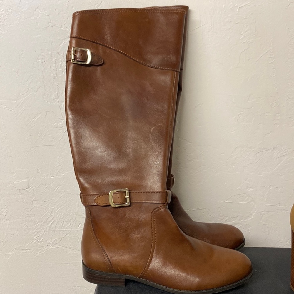 Gorgeous Alex marie knee boot + new no tag womens + camel color+ boot + size 7.5